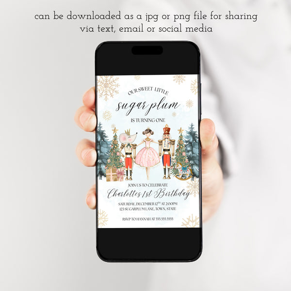Christmas Birthday | Nutcracker Birthday Invitation | Ollie + Hank