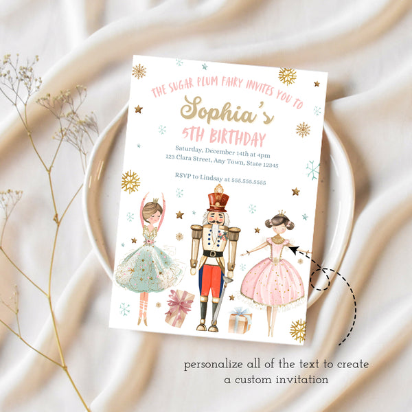 Nutcracker Birthday Party | Nutcracker Birthday Invitation | Ollie + Hank