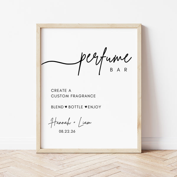 Perfume Bar Sign | Wedding Fragrance Bar | Ollie + Hank