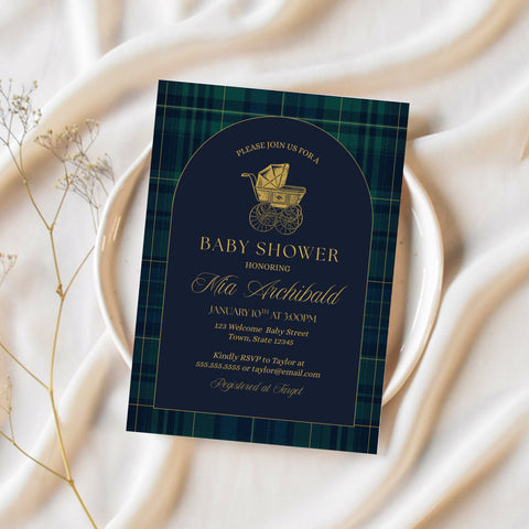 Polo Baby Shower Invitation Theme | Vintage Baby Shower Invitations | Ollie + Hank