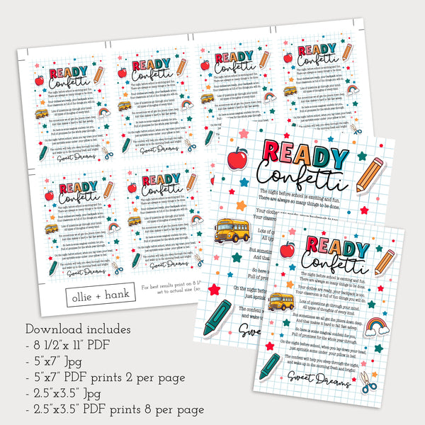 Ready Confetti | Ready Confetti Poem