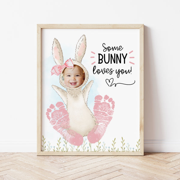 Some Bunny Loves You | Easter Footprint Crafts | Ollie + Hank