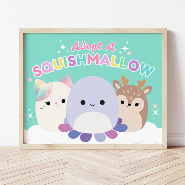 Squishmallow Birthday Party | Squishmallow Adoption Certificate | Ollie + Hank