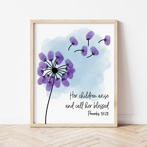 Sunday School Mothers Day Crafts | Proverbs 31:28 | Ollie + Hank