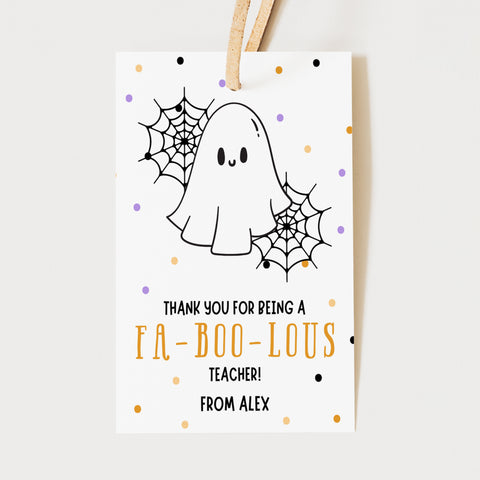 Teacher Halloween Treats | Halloween Gift Tags | Ollie + Hank