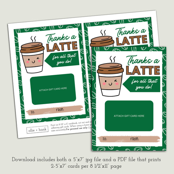 Employee Appreciation Gift | Thanks A Latte | Ollie + Hank