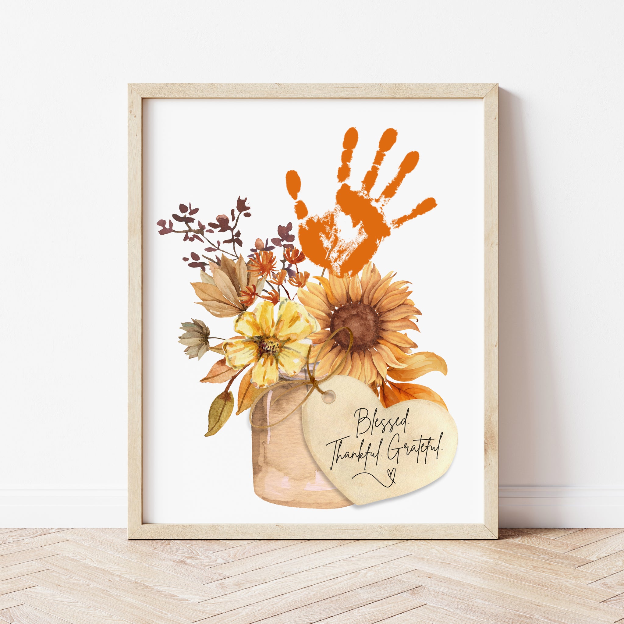 Thanksgiving Crafts For Three Year Olds | Thanksgiving Handprint Craft | Ollie + Hank