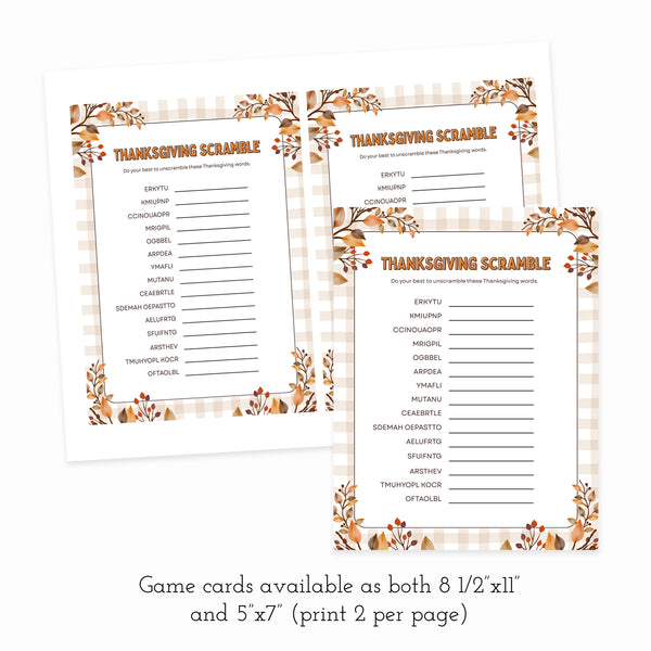 Printable Thanksgiving Games | Thanksgiving Family Games | Ollie + Hank