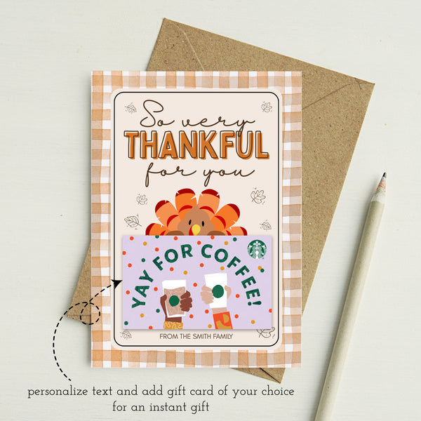 Gift Card For Thanksgiving | Thanksgiving Gift For Teacher | Ollie + Hank