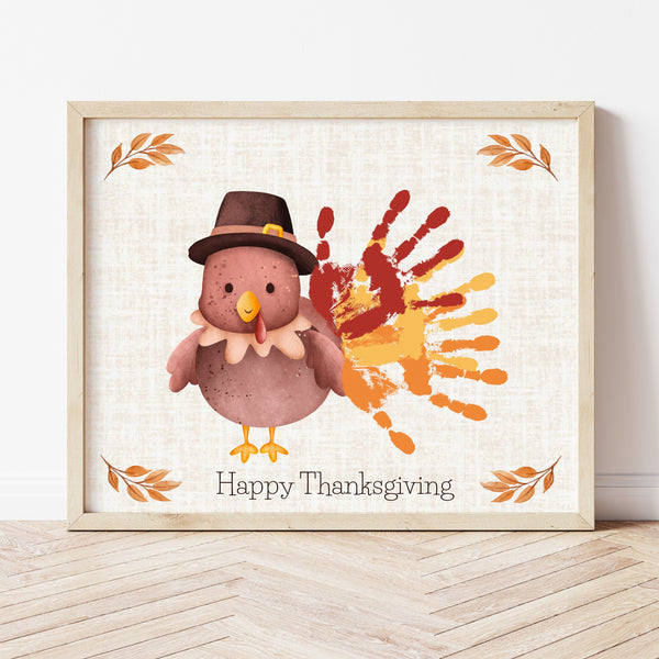 Thanksgiving Handprint Art | Turkey Handprint Art | Ollie + Hank