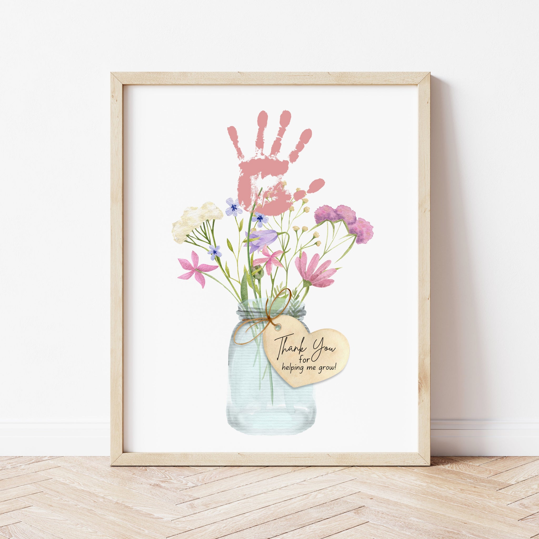 thank you for helping me grow pot plant Thank You For Helping Me Grow | Handprint Flower Pot Craft