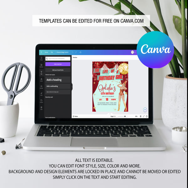 Taylor Swift Birthday Invite | The Life Of A Showgirl | Ollie + Hank