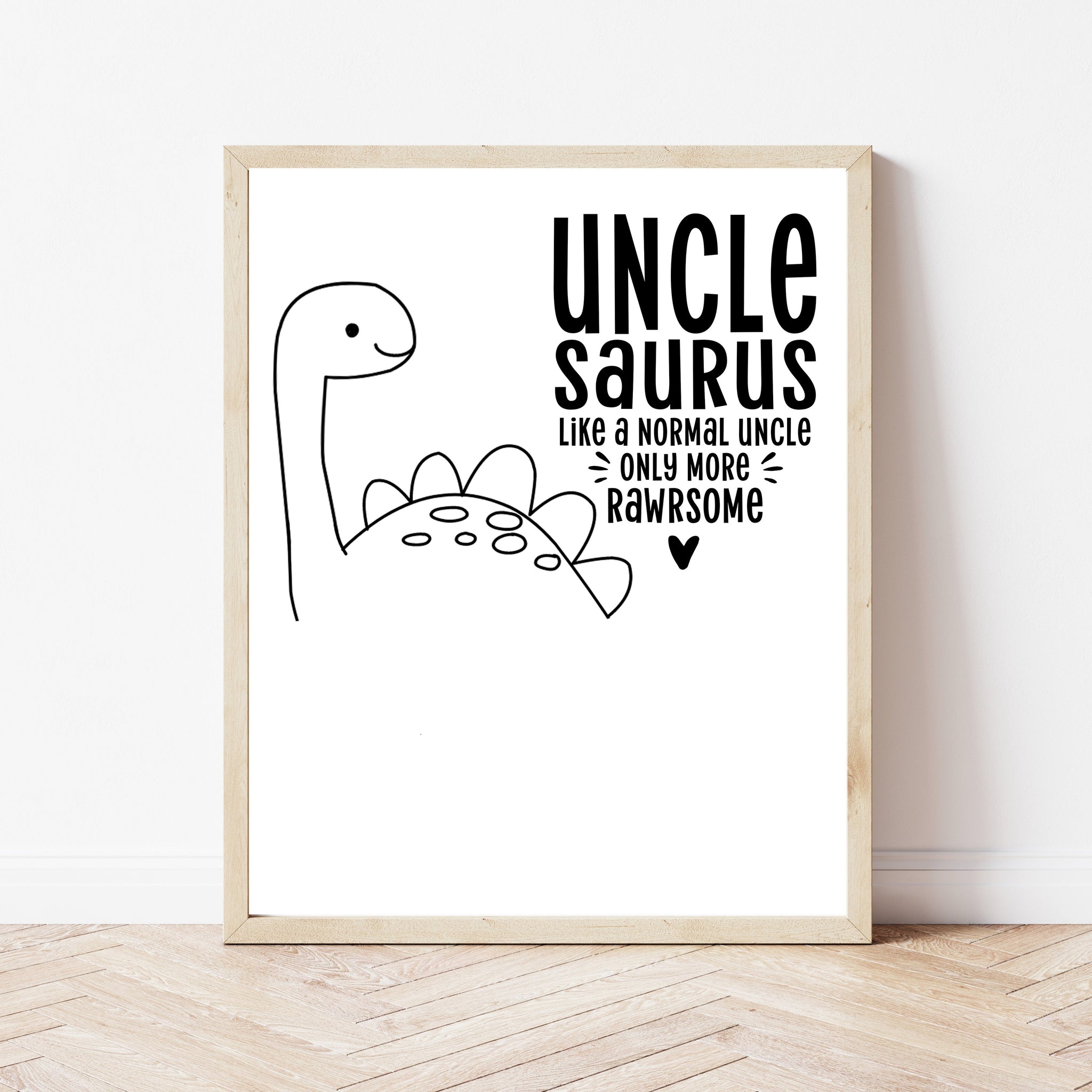 Unclesaurus Keychain - Funny Uncle Gifts From Niece Or Nephew For Birthday & Father's Day