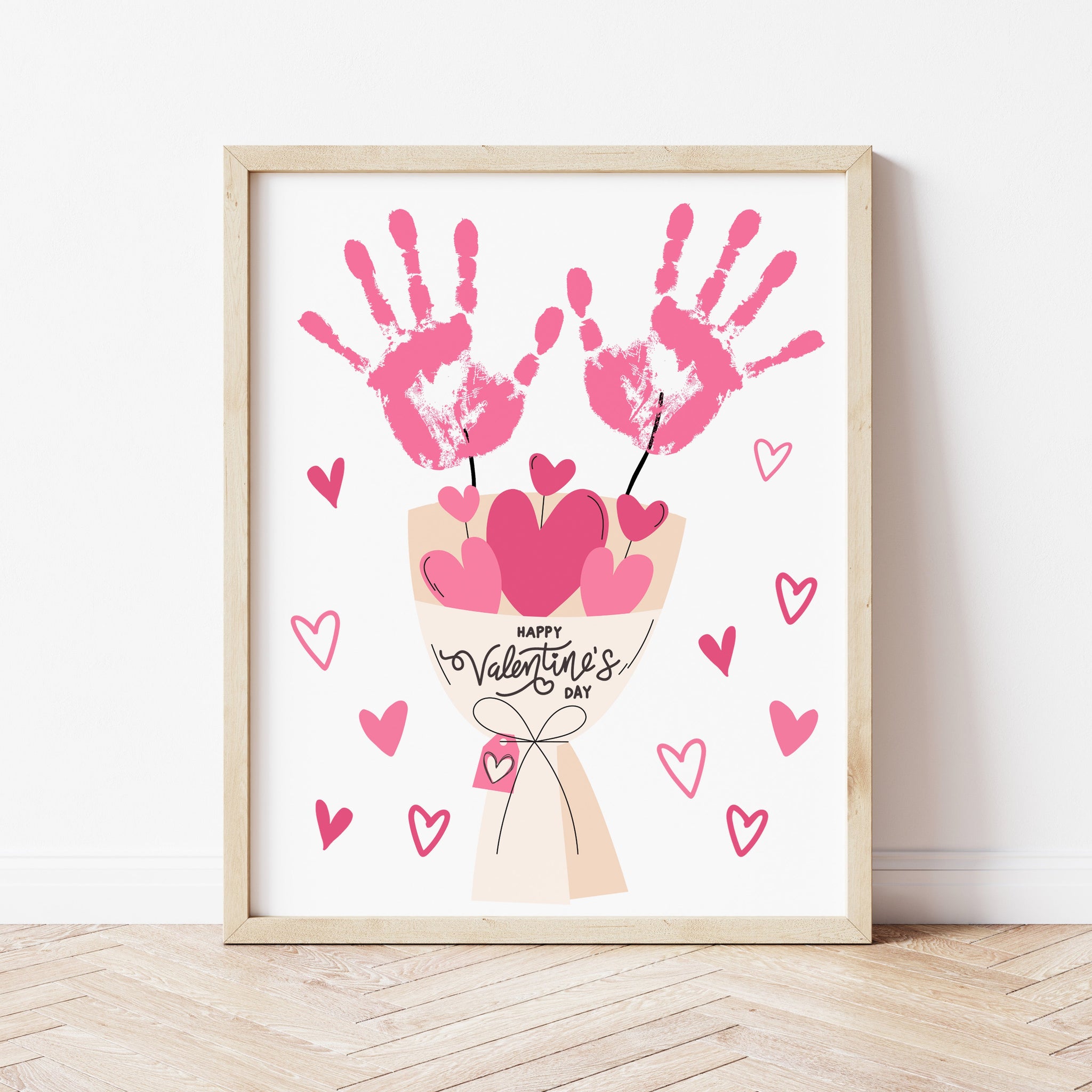 Valentine Craft Handprint | Flower Handprint Craft | Ollie + Hank