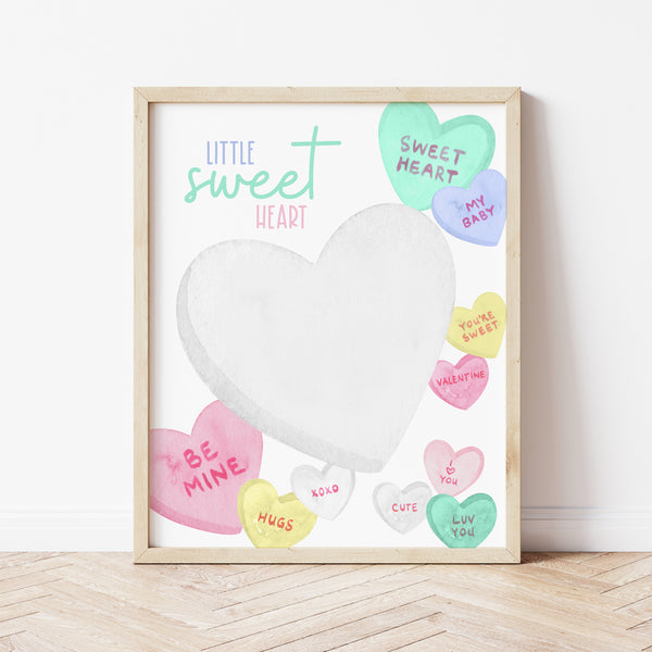 Baby's First Valentines Day | Valentine Footprint Art | Ollie + Hank