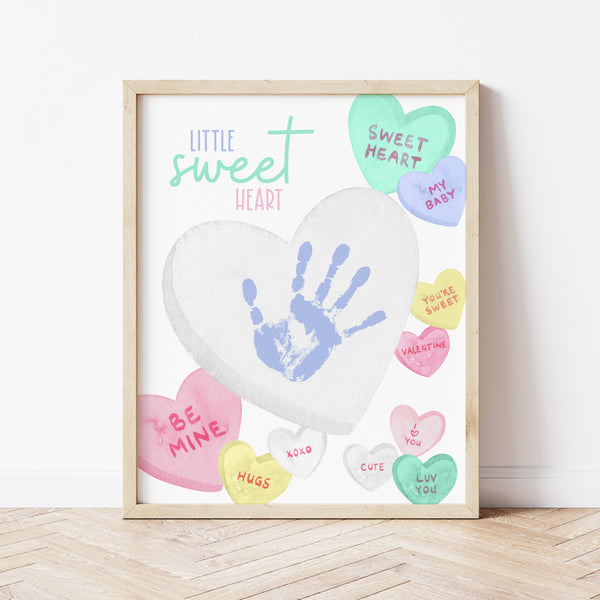 Baby's First Valentines Day | Valentine Footprint Art | Ollie + Hank