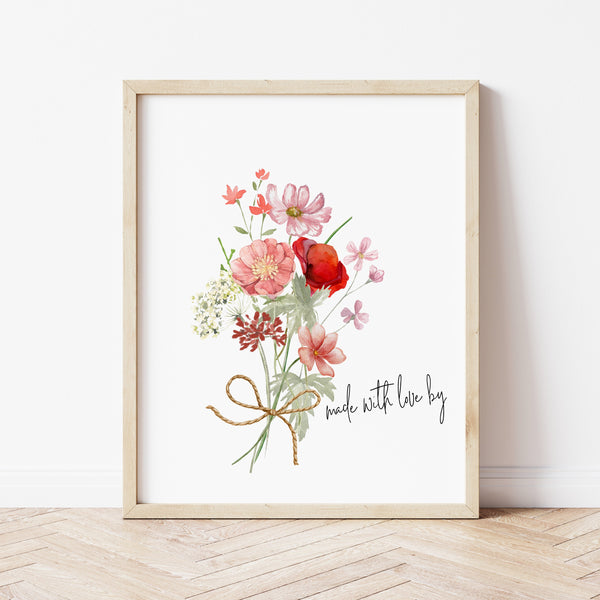 Flower Handprint Craft | Valentine Handprint Art | Ollie + Hank