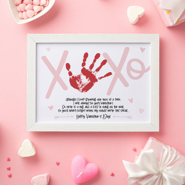 Handprint Valentine Poem | Valentine Handprint Craft | Ollie + Hank