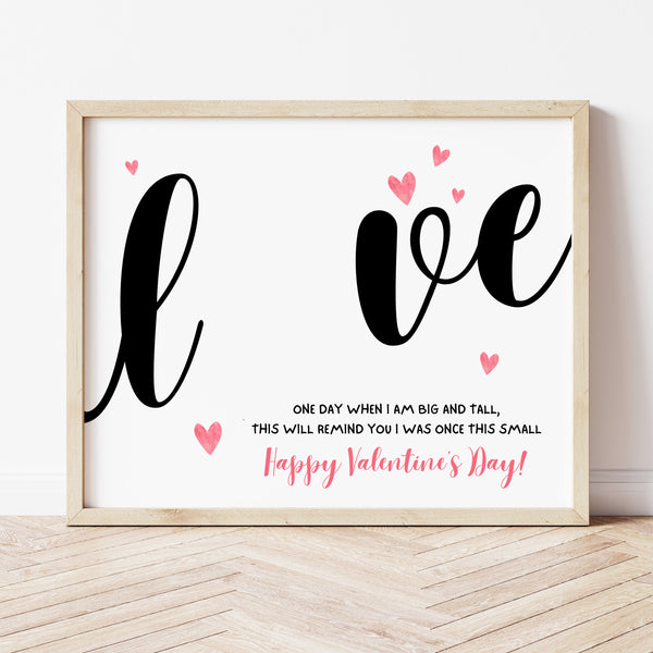 Handprint Valentine | Valentines Day Handprint Art | Ollie + Hank