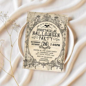 Vintage Halloween Invitation | Halloween Party Invitation | Ollie + Hank