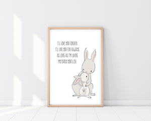 I'll Love You Forever Sign | Woodland Nursery Wall Art | Ollie + Hank