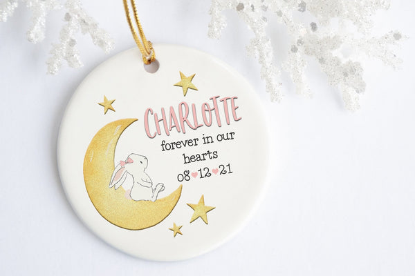 Angel Baby Christmas Ornament | Baby Bunny Memorial Ornament | Ollie + Hank
