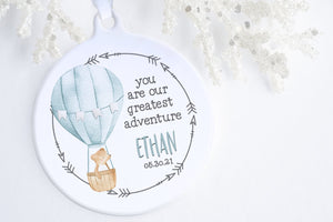 Baby's First Christmas Ornament 2020 | Our Greatest Adventure Ornament | Ollie + Hank