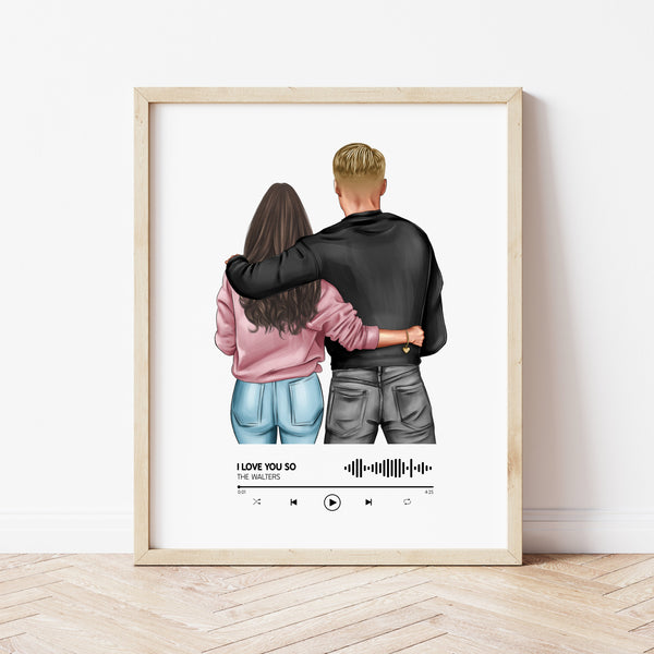 Boyfriend Gift For Anniversary | Our Song Print | Ollie + Hank