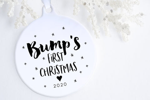 Bump's First Christmas Ornament | Christmas Pregnancy Announcement | Ollie + Hank