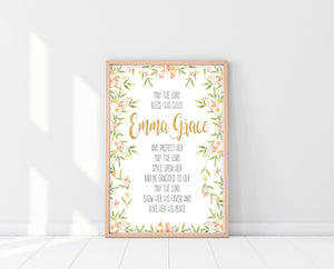Christening Gifts For Girls | Bless This Child Print | Ollie + Hank