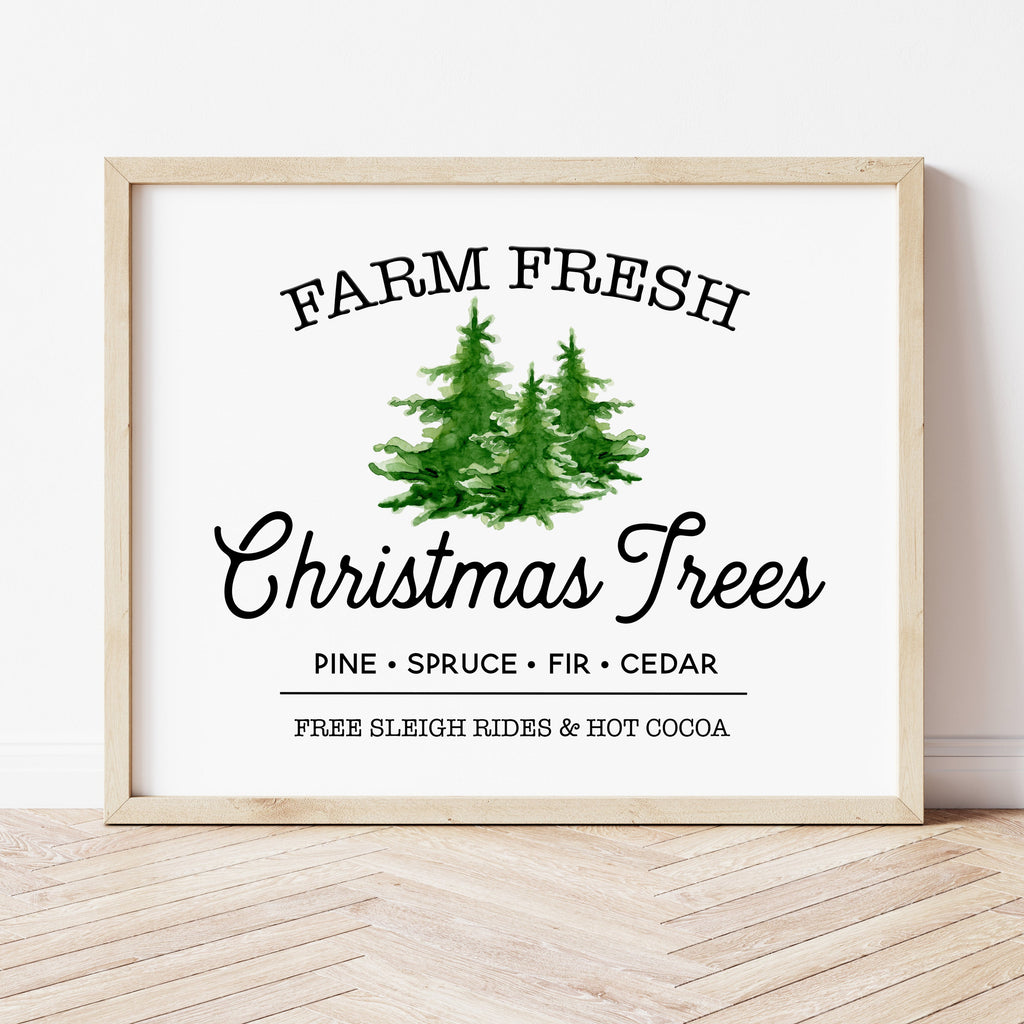 Farm Fresh Christmas Trees Sign | Ollie + Hank - Christmas Art Printables farm-fresh-christmas-trees-sign-ollie-hank-christmas-art-printables