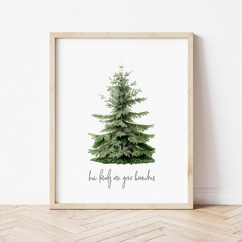 Christmas Tree Art | O Christmas Tree Print | Ollie + Hank