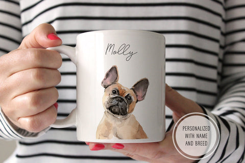 Custom Dog Portrait | Personalized Dog Mug | Ollie + Hank