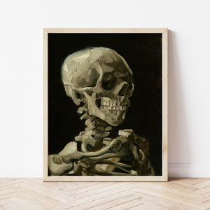 Dark Academia Wall Art | Skeleton Painting | Ollie + Hank