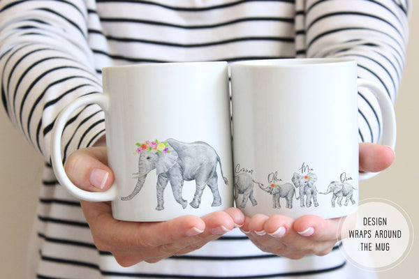 Elephant Mug | Birthday Gift For Mom From Kids | Ollie + Hank