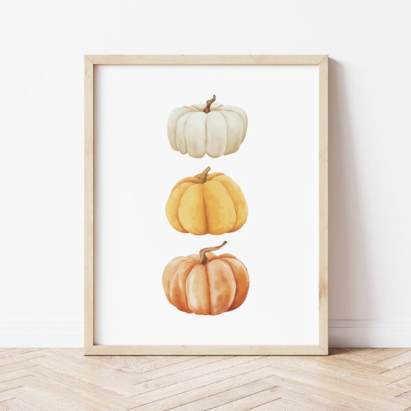 Fall Artwork | Pumpkin Print | Ollie + Hank