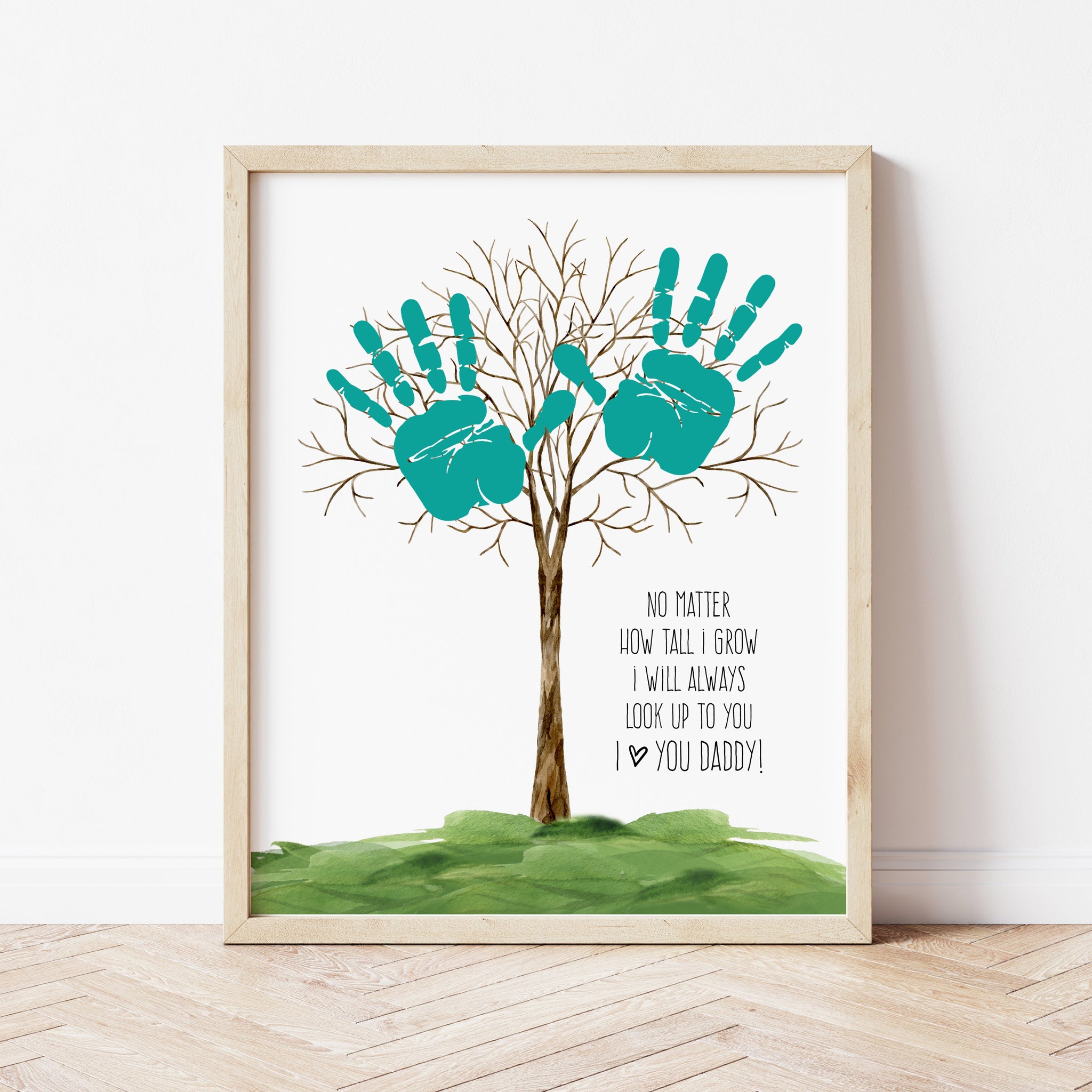 Fathers Day Gift From Toddler | No Matter How Tall I Grow Print | Ollie + Hank