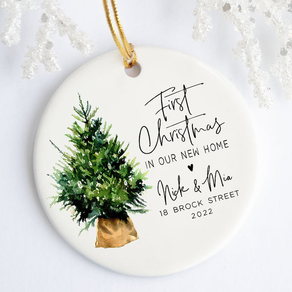 New Home Ornament Personalized | First Christmas In Our New Home Ornament