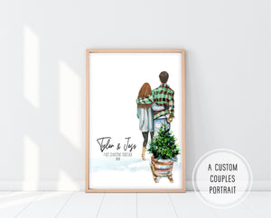 First Christmas Together Gifts | First Christmas Together Print | Ollie + Hank