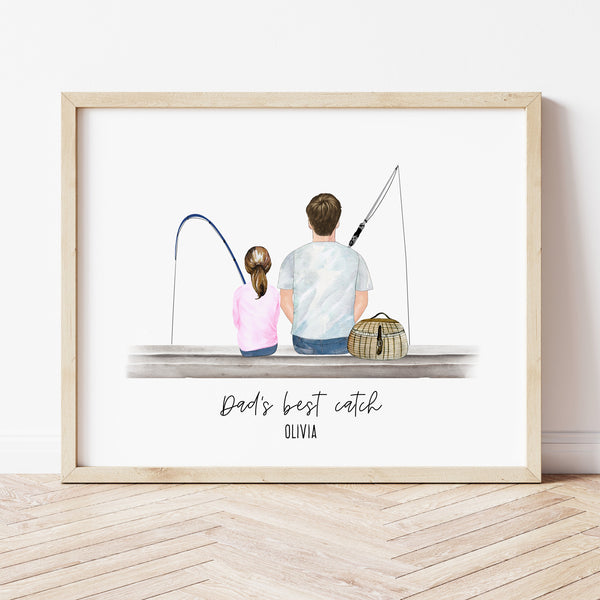 Fisherman Gifts For Dad | Gone Fishing Print | Ollie + Hank