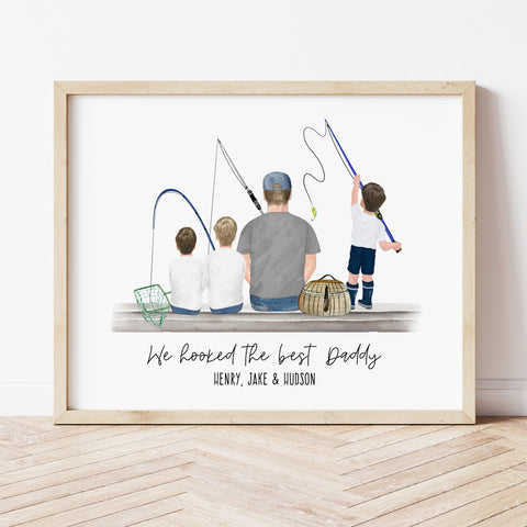 Fishing Gift For Dad | Gone Fishing Print | Ollie + Hank