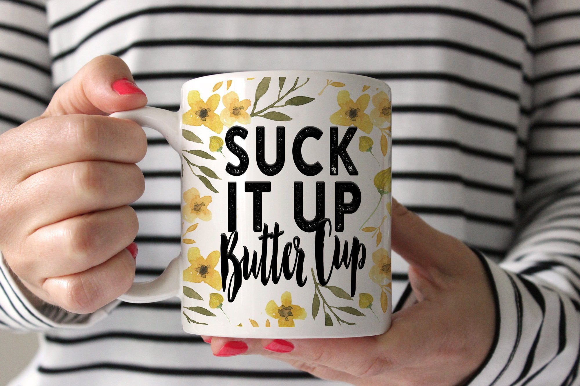 Funny Coworker Gifts | Suck It Up Buttercup Mug | Ollie + Hank