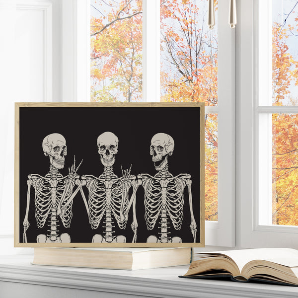 Skeleton Printable | Funny Skeleton Print | Ollie + Hank