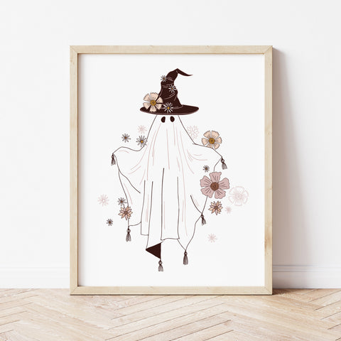 Ghost Print | Cute Ghost Art | Ollie + Hank