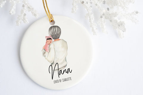 Gift For New Grandma | Grandma & Baby Ornament | Ollie + Hank