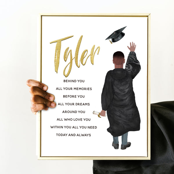 Graduation Gifts For Him | Graduation Poem Print | Ollie + Hank