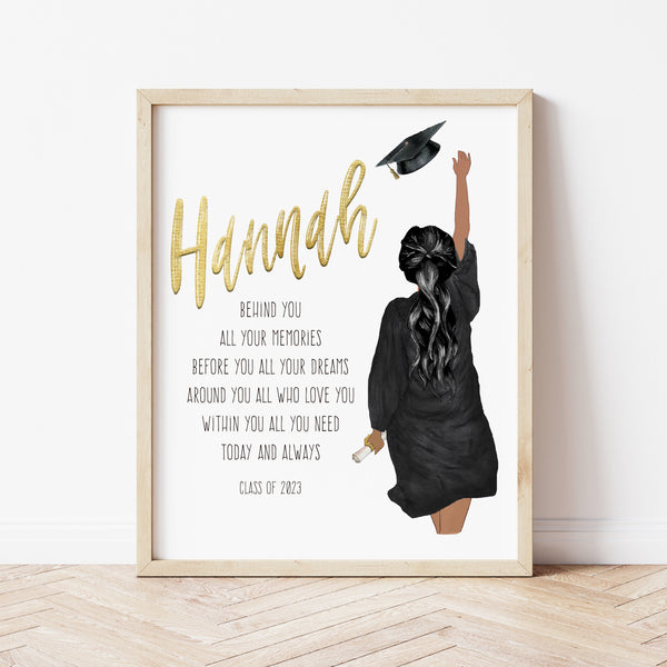 Graduation Gifts High School Girl | Graduation Poem Print | Ollie + Hank