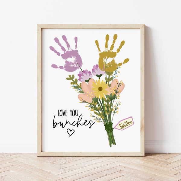 Handprint Flowers For Preschool | Handprint Flower Bouquet | Ollie + Hank