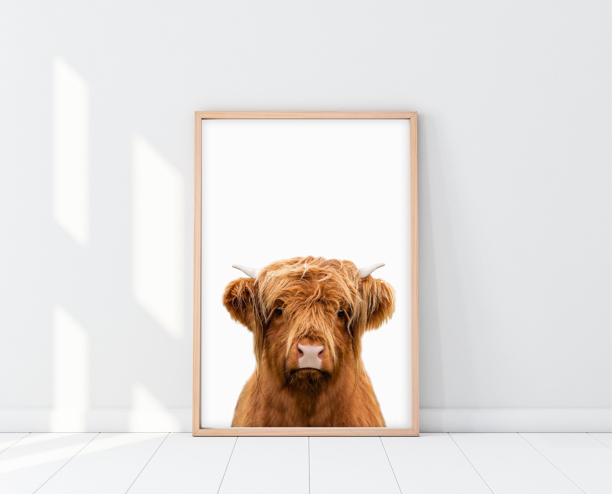 Highland Cow Art | PeekABoo Highland Cow Print