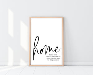 Home Definition Sign Printable | Ollie + Hank